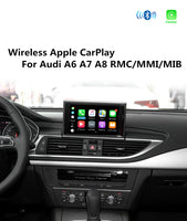 WiFi Wireless Apple CarPlay for Audi A6 C7 2012-2017 MMI RMC Small 6.5" 7" Screen OEM Retrofit support Reverse Camera