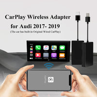 wireless adapter for factory CarPlay for Audi A3 A4 A5 A6 A7 Q7 Q2 R8 Q5 MMI 2017-2019 has built-in Original Wired CarPlay