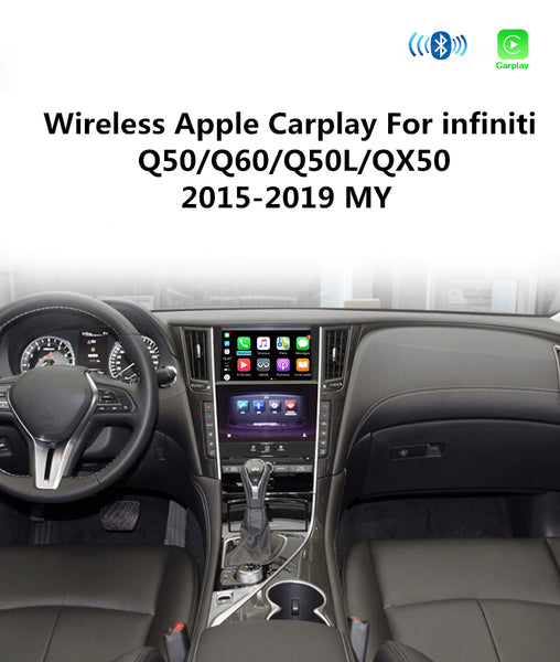 Wireless Apple Carplay For infiniti 8inch Screen 2015-2019 Q50 Q60 Q50L QX50 Android Auto Mirror Wifi Car Play Airplay