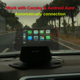 2020 Carplay Andorid Auto HUD Car Head up display Wireless Mirror Speed Projector Support Carplay Andorid Auto For All Cars OBD & Car Charger