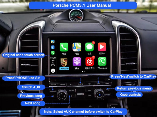 Porsche Apple CarPlay Module PCM 3.1- Tereteknik