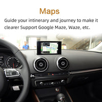 WIFI Wireless Apple Carplay Car Play Retrofit A3 MMI 3G Plus 2012-2018 for Audi Android Mirror Support Reverse Camera