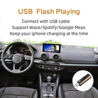 Wireless Apple Carplay For Audi Q2 B9 MMI Car Play Retrofit 2017-2019 Android/iOS Mirror Support Reverse Front Camera