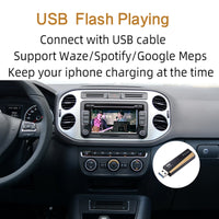 Wireless Apple Carplay For Volkswagen Tiguan 2015-2019 Upgraded Android Auto Mirror Wifi iOS13 Car Play Support Camera