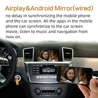 Wireless Car play for Mercedes ML class W166 2012-2015 NTG4.5 4.7 Apple Carplay Android Mirror Support Reverse Camera