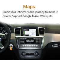 Wireless Car play for Mercedes ML class W166 2012-2015 NTG4.5 4.7 Apple Carplay Android Mirror Support Reverse Camera