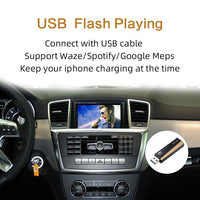 Wireless Car play for Mercedes ML class W166 2012-2015 NTG4.5 4.7 Apple Carplay Android Mirror Support Reverse Camera