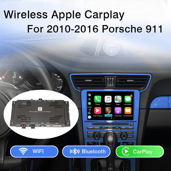 OEM Wireless Apple CarPlay for Porsche PCM 3.1 2010-2016 Cayenne Macan Cayman Boxster 911 Android Auto Mirror Car play