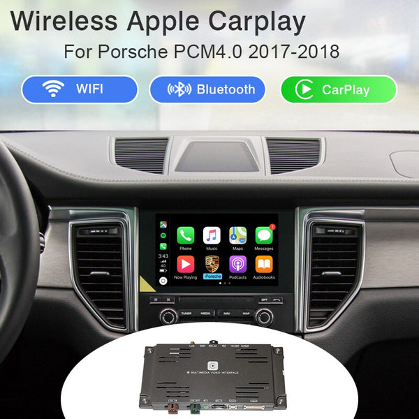 Wifi Wireless Carplay For Porsche Android Auto Mirror Retrofit 2017-2019 Cayman Cayenne PCM4.0 support Reverse Camera