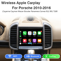 Aftermarket OEM PCM 3.1 Wireless Apple CarPlay Retrofit for 2010-16 Porsche Panamera Cayenne Macan Cayman Boxster 911 Car play